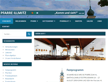 Tablet Screenshot of pfarre-illmitz.at